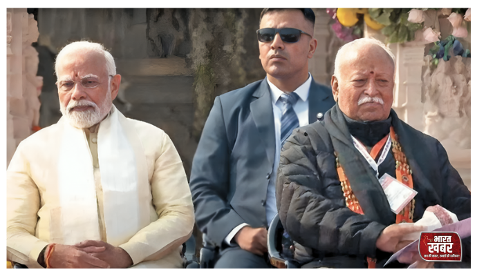 प्रधानमंत्री व मोहन भागवत की बैठक