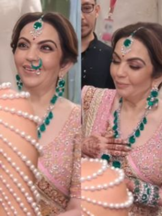 विदेशी सेलिब्रिटी के सामने गिरी नीता अंबानी की हीरों से जड़ी करोड़ों की नथ, VIDEO